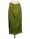 Zara Casual Skirt In Green