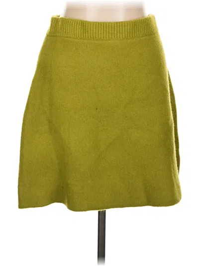 Pre-owned Zara Casual Skirt In Green