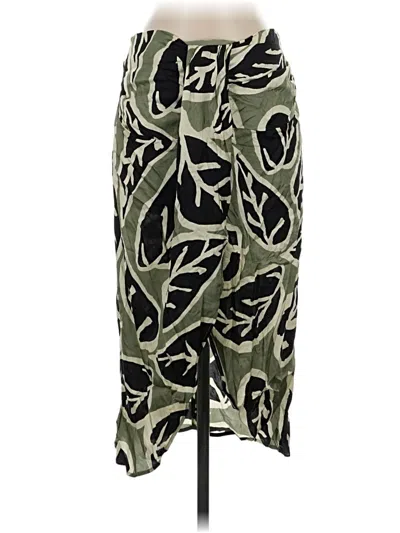 Pre-owned Zara Casual Skirt In Green