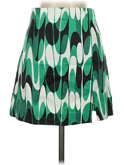 Pre-owned Zara Casual Skirt In Green