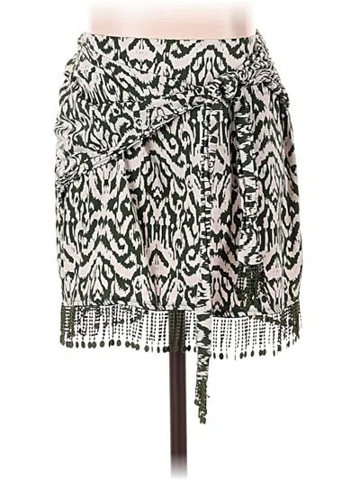 Pre-owned Zara Casual Skirt In Green