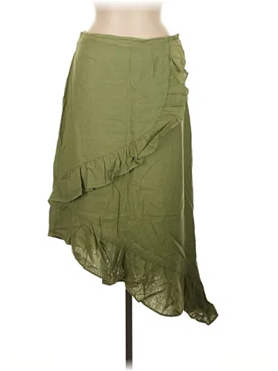 Pre-owned Zara Casual Skirt In Green