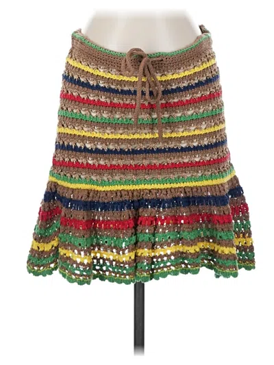Pre-owned Zara Casual Skirt In Green