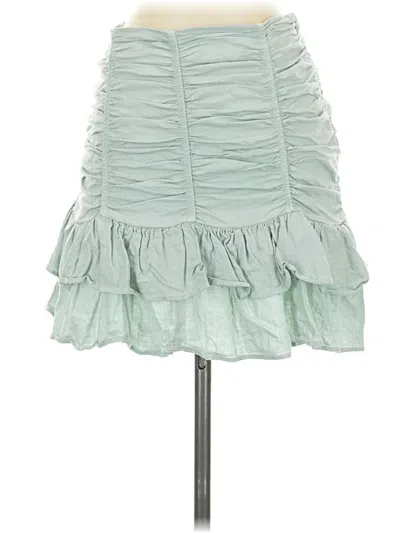 Pre-owned Zara Casual Skirt In Green