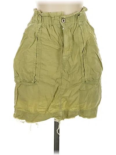 Pre-owned Zara Casual Skirt In Green