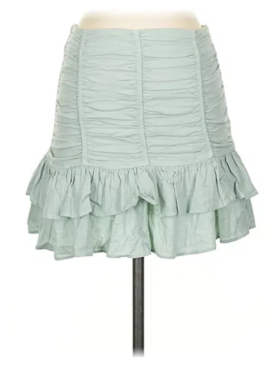 Zara Casual Skirt In Green