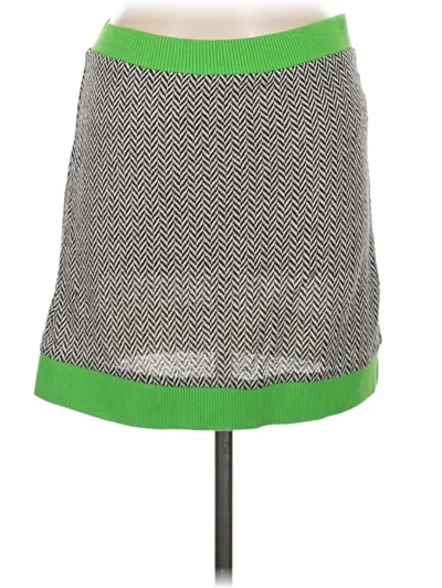 Zara Casual Skirt In Green