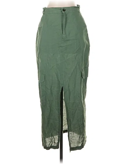 Zara Casual Skirt In Green