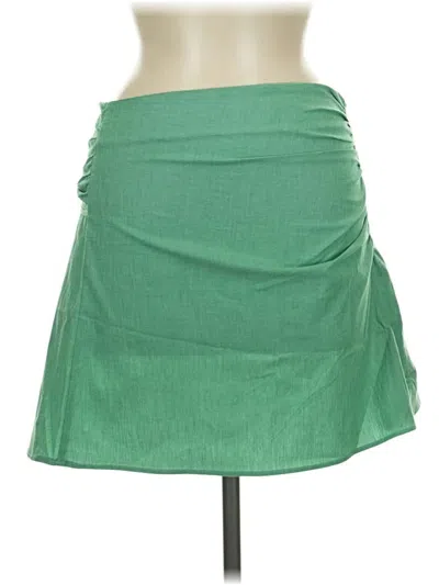 Pre-owned Zara Casual Skirt In Green