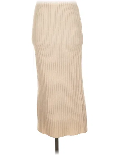 Pre-owned Zara Casual Skirt In Ivory