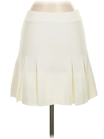 Pre-owned Zara Casual Skirt In Ivory