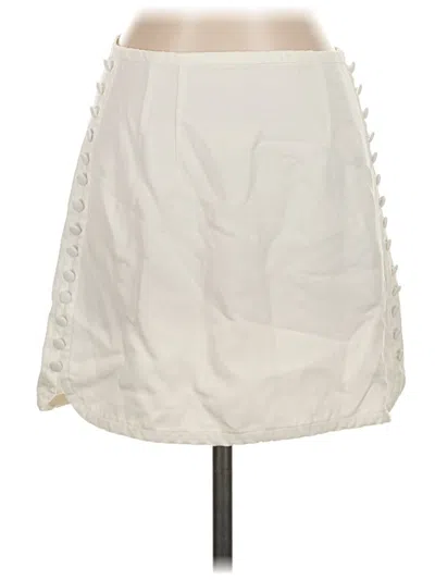 Pre-owned Zara Casual Skirt In Ivory