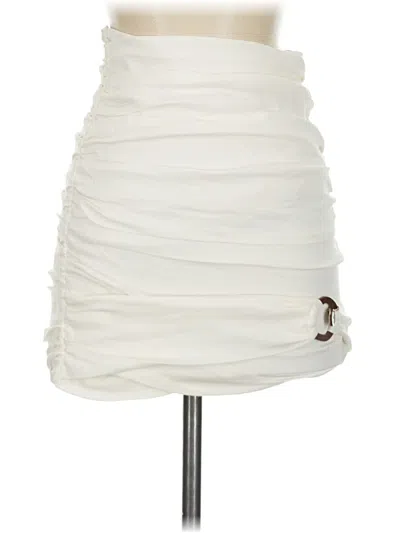 Zara Casual Skirt In Ivory