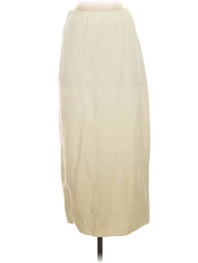 Pre-owned Zara Casual Skirt In Ivory