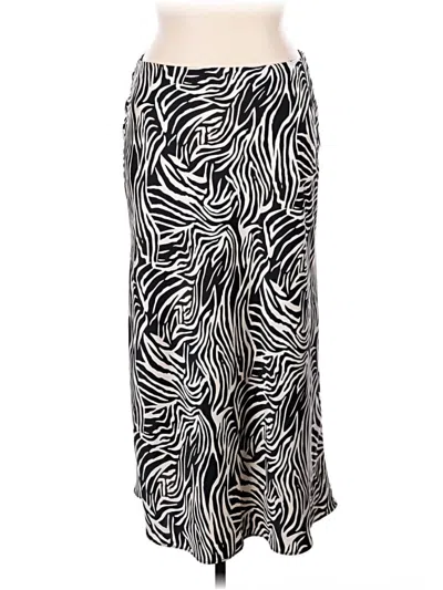 Zara Casual Skirt In Ivory