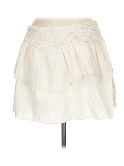 Zara Casual Skirt In White