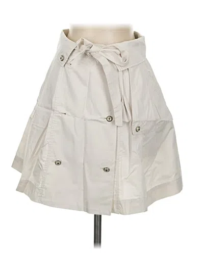 Pre-owned Zara Casual Skirt In Ivory