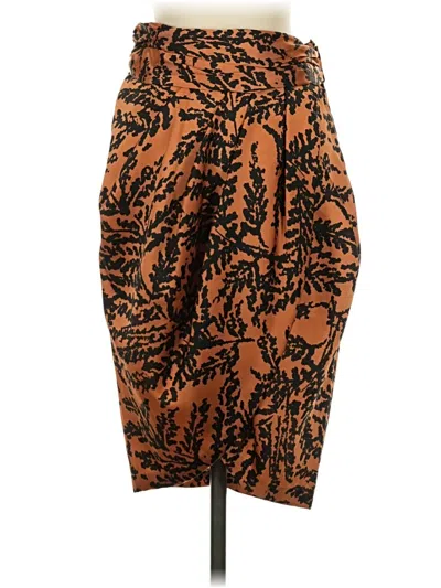 Pre-owned Zara Casual Skirt In Orange