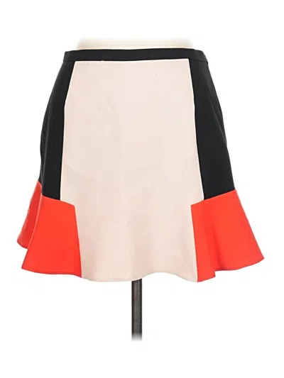 Zara Casual Skirt In Orange