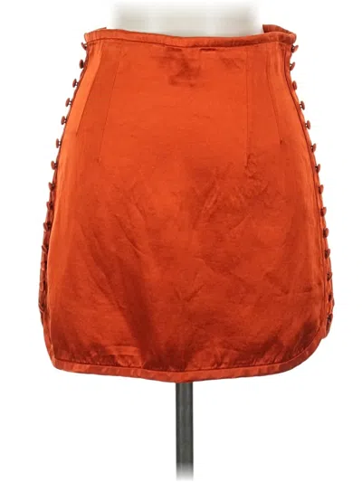 Pre-owned Zara Casual Skirt In Orange