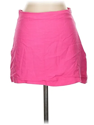 Pre-owned Zara Casual Skirt In Pink