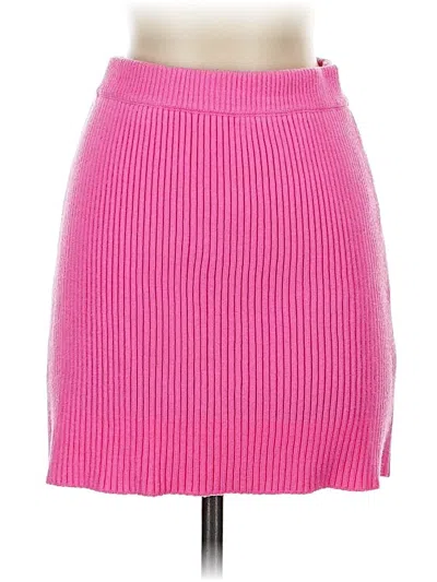 Pre-owned Zara Casual Skirt In Pink