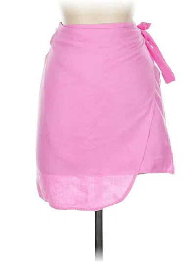 Pre-owned Zara Casual Skirt In Pink