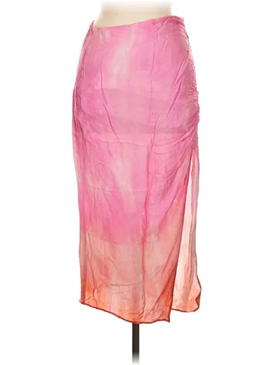 Pre-owned Zara Casual Skirt In Pink