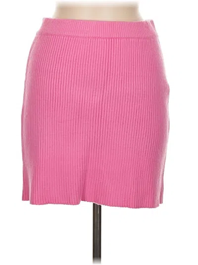 Pre-owned Zara Casual Skirt In Pink