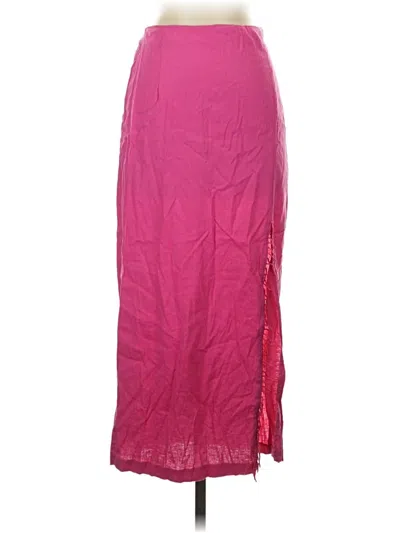 Pre-owned Zara Casual Skirt In Pink