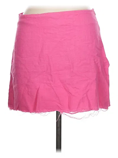 Pre-owned Zara Casual Skirt In Pink