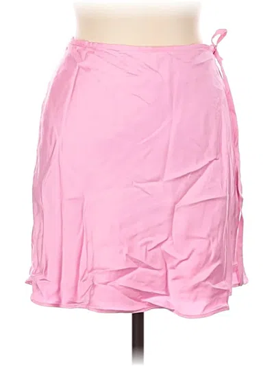 Pre-owned Zara Casual Skirt In Pink