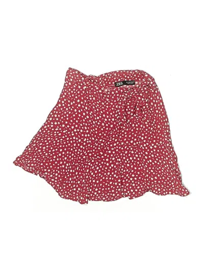 Pre-owned Zara Casual Skirt In Red