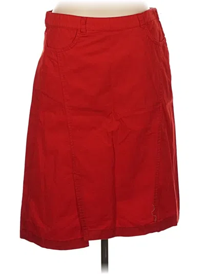 Zara Casual Skirt In Red