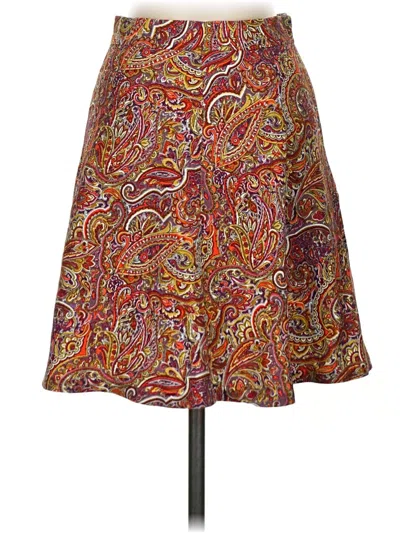Zara Casual Skirt In Red