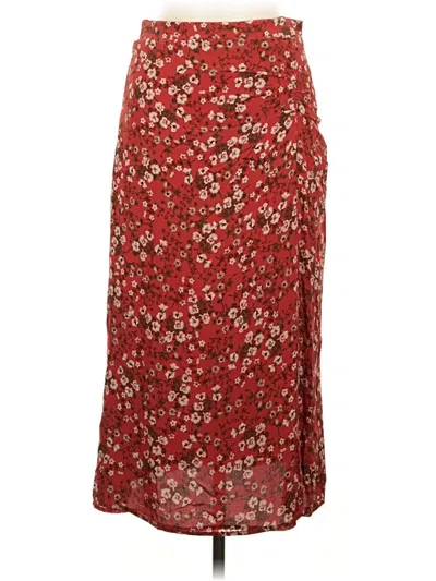 Pre-owned Zara Casual Skirt In Red