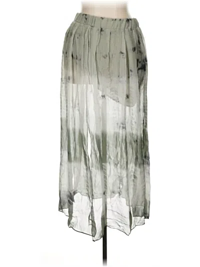 Pre-owned Zara Casual Skirt In Silver