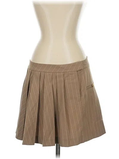 Pre-owned Zara Casual Skirt In Tan