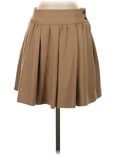 Pre-owned Zara Casual Skirt In Tan