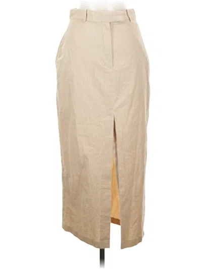 Pre-owned Zara Casual Skirt In Tan