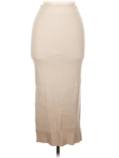 Pre-owned Zara Casual Skirt In Tan