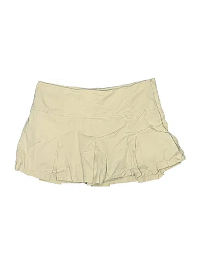 Pre-owned Zara Casual Skirt In Tan