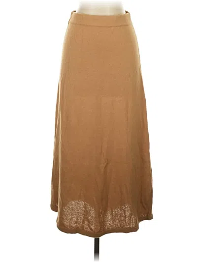 Pre-owned Zara Casual Skirt In Tan