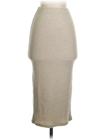 Pre-owned Zara Casual Skirt In Tan