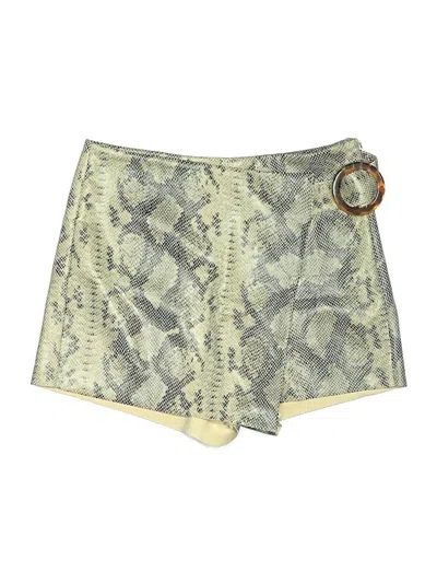 Pre-owned Zara Casual Skirt In Tan
