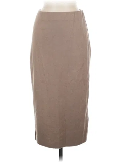 Pre-owned Zara Casual Skirt In Tan