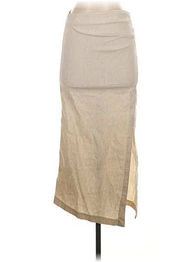 Pre-owned Zara Casual Skirt In Tan