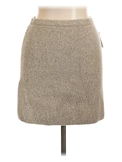 Zara Casual Skirt In Tan