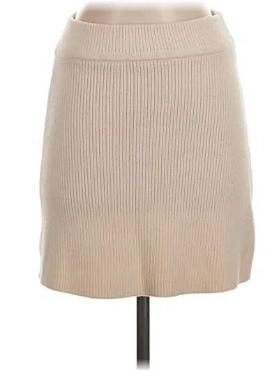 Pre-owned Zara Casual Skirt In Tan