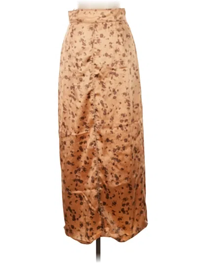 Pre-owned Zara Casual Skirt In Tan